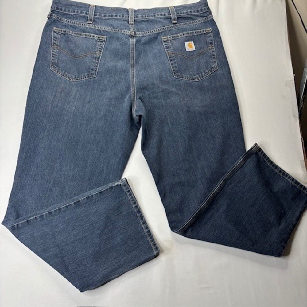 Carhartt B24 Relaxed Fit Jeans Men's 42x32 Light Wash Workwear Denim Blue - Picture 13 of 13